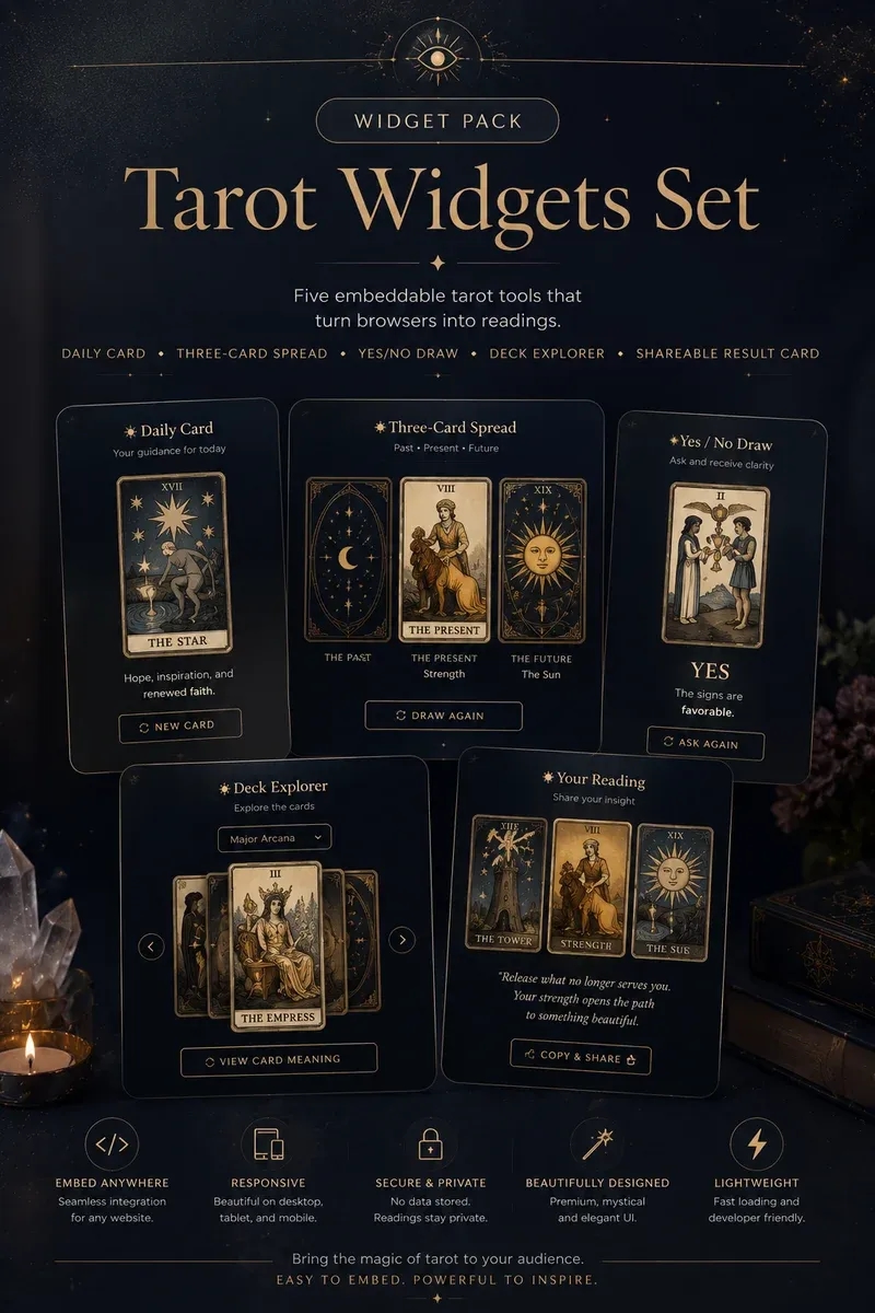 Tarot Widget Pack detail